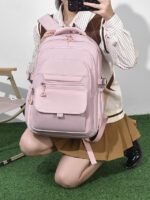 Women's Waterproof and Scratch-resistant Nylon Backpack - - Image 9