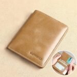 Men's Brown RFID Blocking Leather Bifold Wallet with ID - Image 16