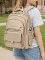 Women's Waterproof and Scratch-resistant Nylon Backpack - - Image 10