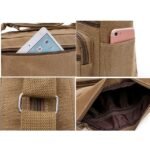 Men's Multi-Pocket Canvas Crossbody Messenger Bag – - Image 6