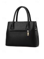 Women's Faux Leather Handbag with Adjustable Strap, - Image 7