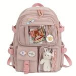 Cute Transparent Pocket Backpack Waterproof with Plush Toy - - Image 7