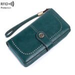 Men's Large Capacity RFID Blocking Cowhide Leather Wallet - Image 23