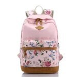Women's Backpack School Bag Bookbag School Daily Flower - Image 3