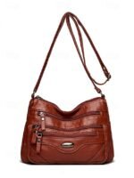 Women's Crossbody Bag Shoulder Bags PU Leather Office - Image 3