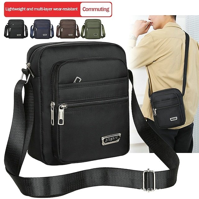 gtecfa1688179926499 Lightweight Waterproof Nylon Crossbody Bag for Commuting, - Image 1