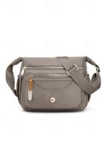 Women's Nylon Crossbody Bag with Multiple Pockets, - Image 4