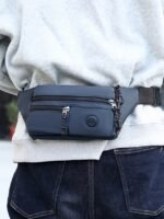 30pcs Men's Water-Repellent Nylon Waist Bag – Multi-Pocket - Image 12