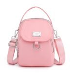 Women's Black Nylon Crossbody Bag with Silver Hardware and - Image 19