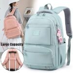 Girls' Large Capacity School Backpack with Luggage Strap