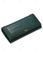 Women's Crocodile Pattern Faux Leather Long Wallet with - Image 11