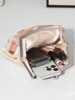 Women's Rose Flower Evening Clutch – Elegant Satin Purse - Image 8