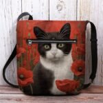 Women's Fashionable Cat Tote Bag - Perfect for Cat Lovers - Image 6