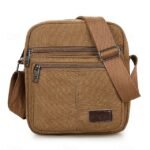 Men's Canvas Crossbody Bag, Multiple Colors, Durable