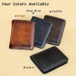 Men's Large Capacity RFID Blocking Cowhide Leather Wallet - Image 10
