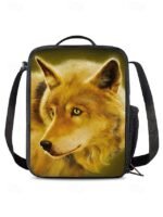 Men's 3-Piece Wolf Design Backpack Set - Durable, Trendy - Image 9