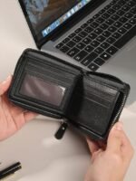 Men's Faux Leather Zip Wallet, Multiple Colors, Compact - Image 7