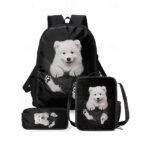 3D Dog Backpack with German Shepherd Print – Fun Animal School - Image 10