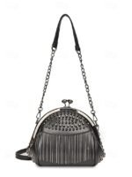 Women's Large Capacity Faux Leather Fringe Crossbody Bag - Image 2