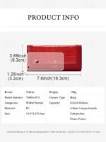 Women's Crocodile Pattern Faux Leather Long Wallet with - Image 10