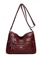 Women's Crossbody Bag Shoulder Bags PU Leather Office - Image 18