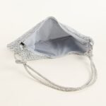 Women's Silver Rhinestone Shoulder Bag – Sparkly Hobo - Image 2