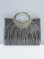 Women's Rhinestone Evening Clutch Bag with Round Handle – - Image 15