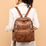 Women's Large Capacity Oxford Backpack - Stylish Anti-Theft - Image 2