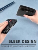 Men's RFID-Blocking Wallet – Premium Cowhide Leather with - Image 3