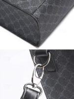 Men's Large Faux Leather Tote Bag – Stylish Business - Image 11