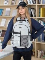 Unisex Waterproof School Backpack with Multi-Pocket Design and - Image 2