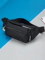 Men's Waterproof Fanny Bag Waist Bag with Reflective Strips