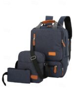 Men's Large Capacity Multi-Pocket Backpack Set, Including - Image 14