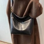 Men's Women's Crossbody Bag Bucket Bag PU Leather - Image 9