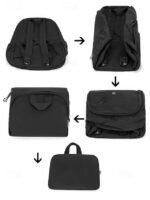 Women's Lightweight Water-Repellent Nylon Backpack with - Image 5