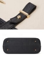 Elegant women's stylish two-tone patchwork handbag set with - Image 6