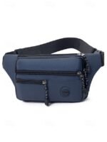 30pcs Men's Water-Repellent Nylon Waist Bag – Multi-Pocket - Image 11