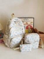 Teen Girls 3-Piece School Backpack Set – Lightweight Canvas - Image 5