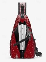 Men's Christmas Sling Bag - Polyester, Multi-Pattern - Image 15