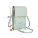 Women's Pink Multi - Zipper Crossbody Phone Bag, Compact - Image 11