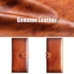 Men's Genuine Leather Long Wallet – Vintage Bifold Clutch - Image 4