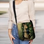 Women's Easter Bunny Shoulder Bag Crossbody Bag - Vintage - Image 2