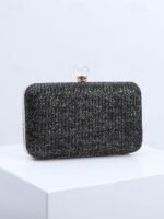 Elegant Straw Clutch Purse with Pearl Clasp - Stylish - Image 10