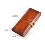 Men's Genuine Leather Long Wallet – Vintage Bifold Clutch - Image 5
