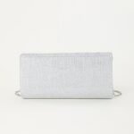 Women's Silver Glitter Evening Clutch Purse – Elegant - Image 4