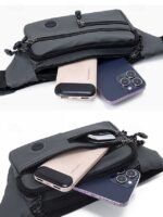 30pcs Men's Water-Repellent Nylon Waist Bag – Multi-Pocket - Image 6