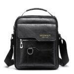 Men's Faux Leather Crossbody Messenger Bag – Vintage - Image 13