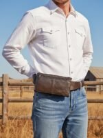 Men's Genuine Leather Waist Bag & Crossbody Sling,