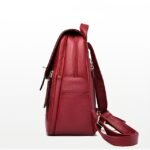 Elegant PU Leather Backpack for School and Travel - Stylish and - Image 2