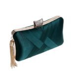 Women's Clutch Evening Bag Wristlet Clutch Bags Silk Party - Image 9